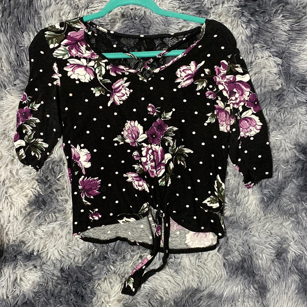 NOBO small black purple shirt